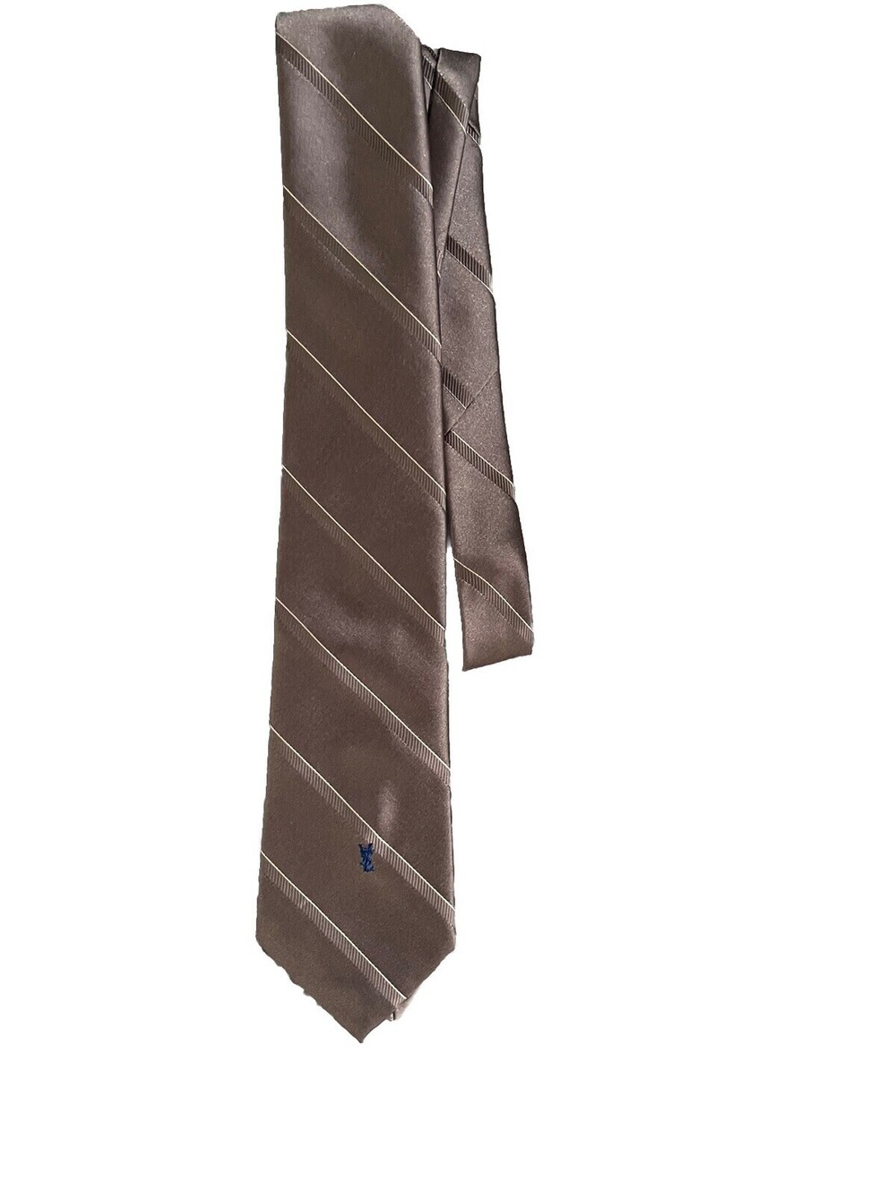 YSL Yves Saint Laurent striped men's neck tie.